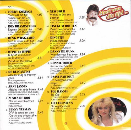 Chiel Montagne Presenteert Mooi Was Die Tijd... : CD1 Back